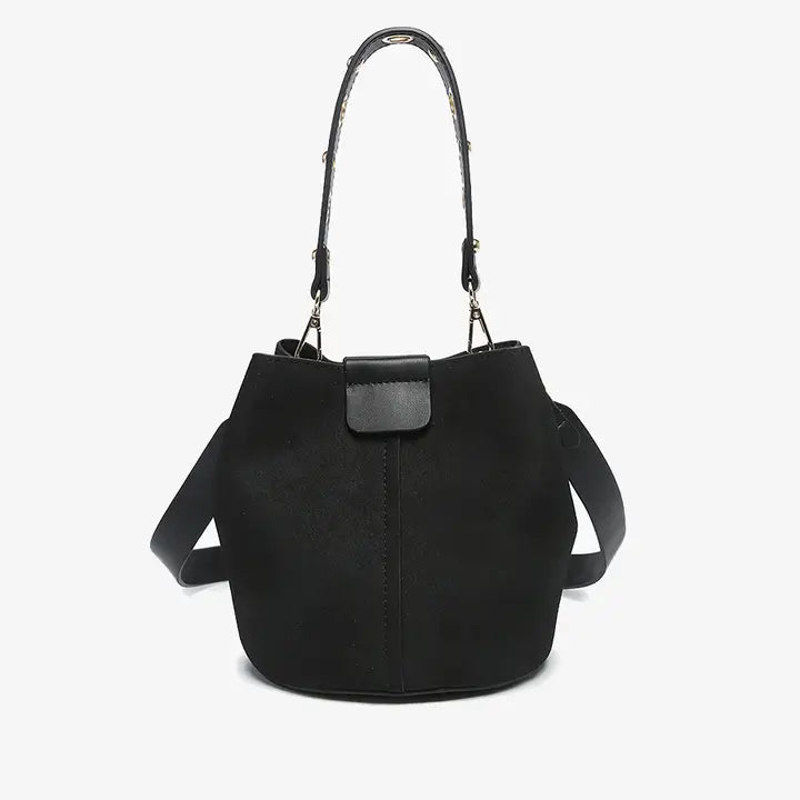 Farrah Suede Bucket Bag (Multiple Colors)