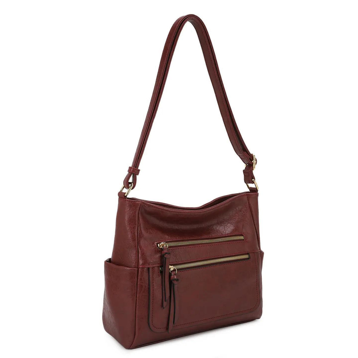 Harper Crossbody/Hobo Bag - Burgundy