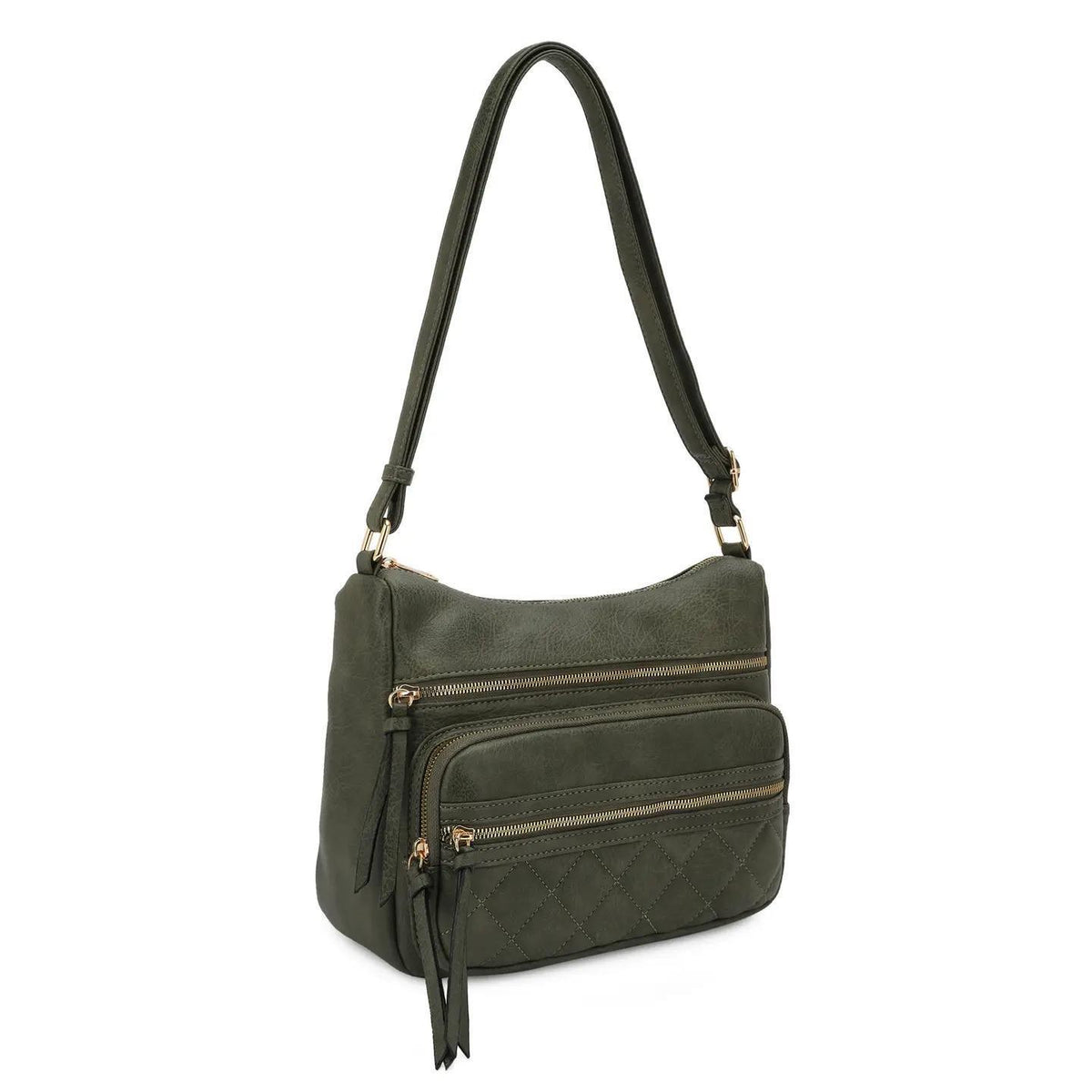 Olivia Crossbody/Hobo Bag - Olive