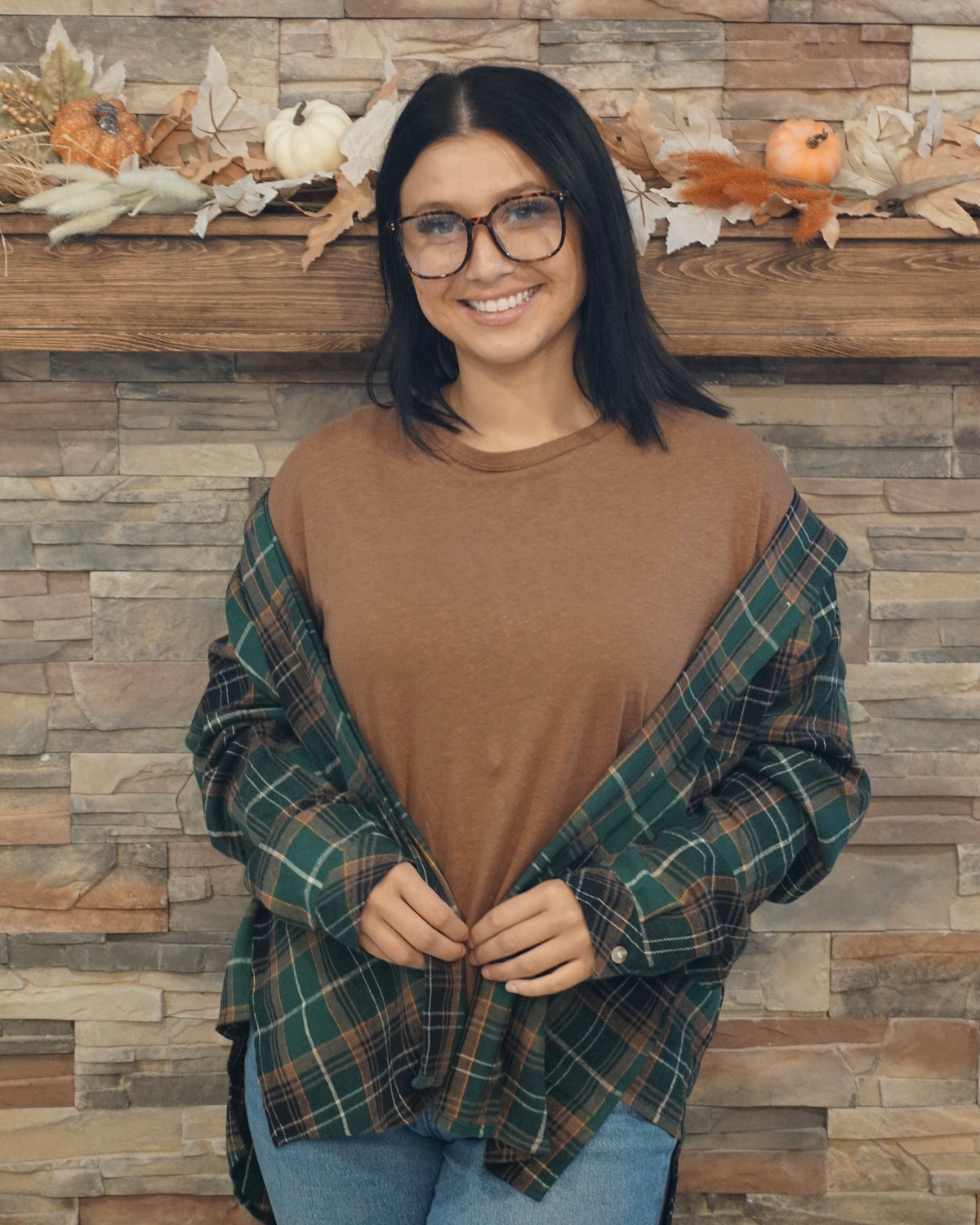 Linen Basic Cap Sleeve Tee - Clay