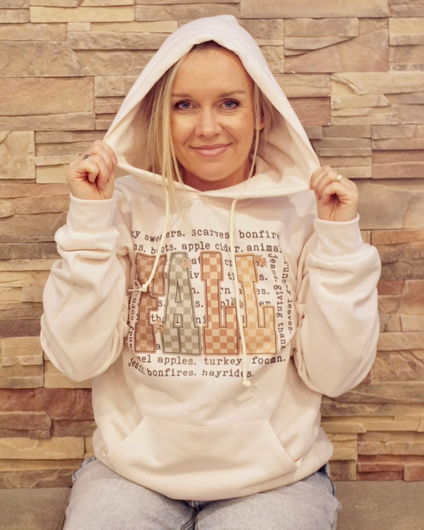 Checkered Fall Hoodie