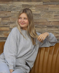 Fleece Pullover & Sweatpants Set - Grey