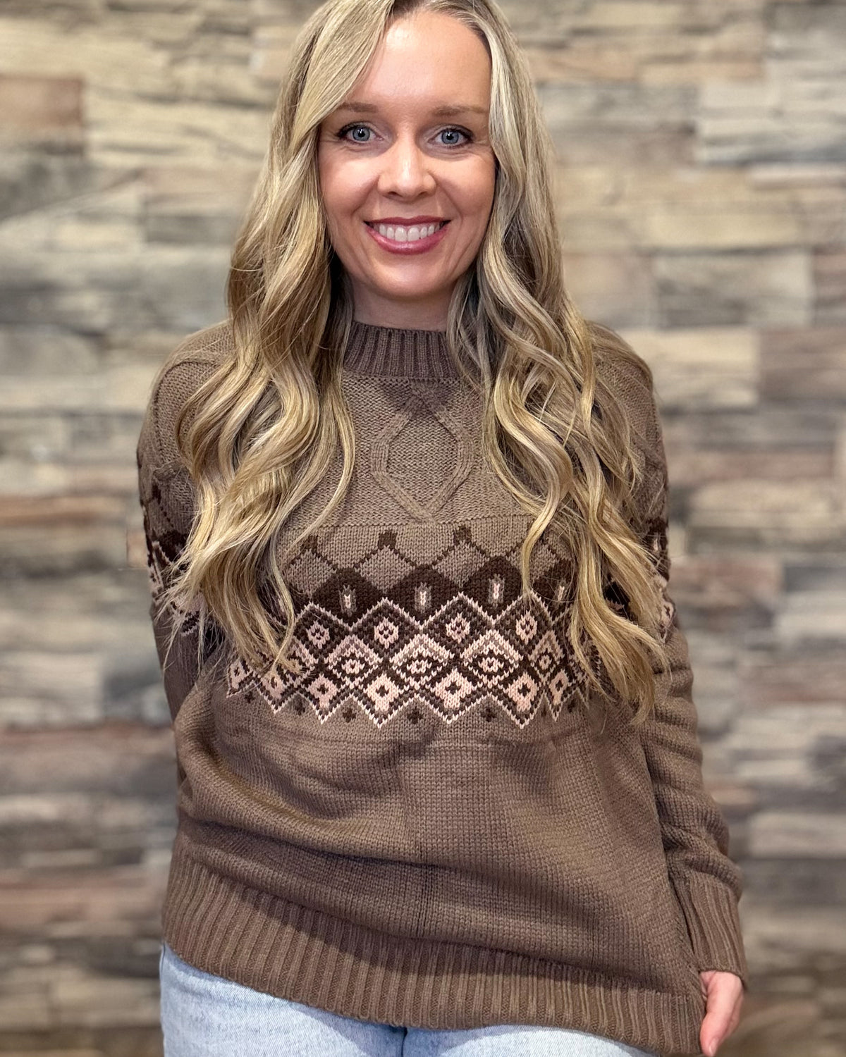 Geometric Knitted Sweater