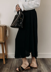 Crinkle Smocked Waist Skirt