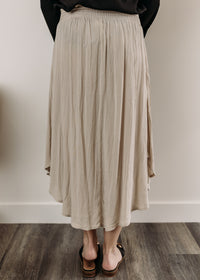 Crinkle Smocked Waist Skirt