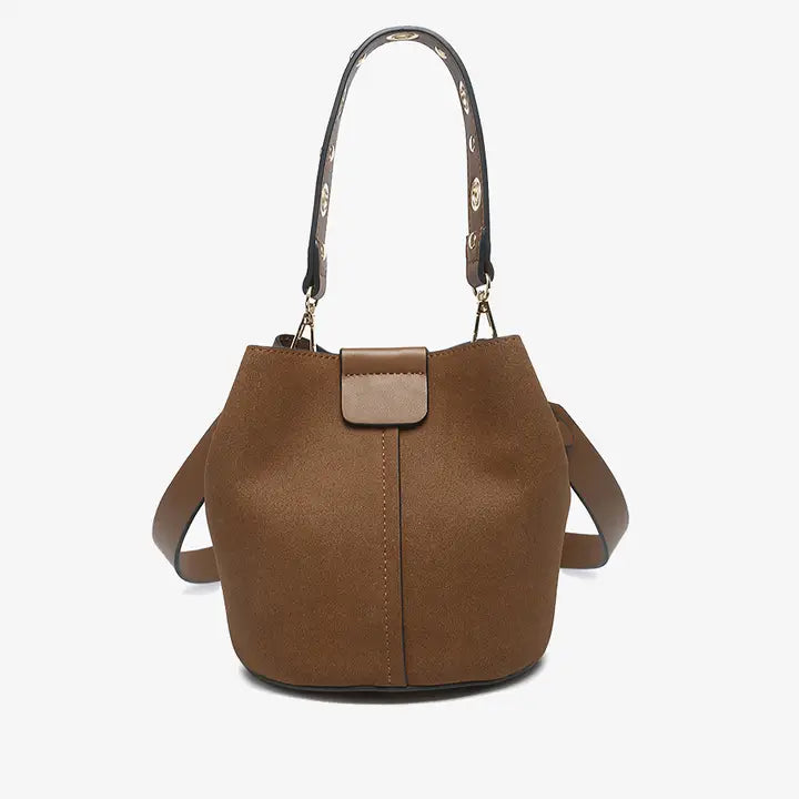 Farrah Suede Bucket Bag (Multiple Colors)