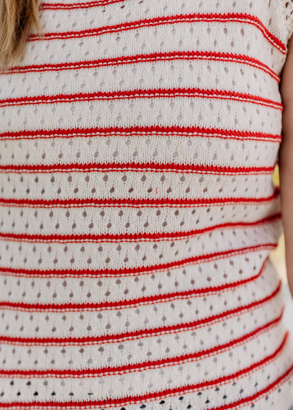 Chunky Striped Sweater Tank