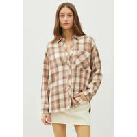Plaid Flannel Button Up
