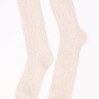 Ribbed Ruffle-Trim Socks