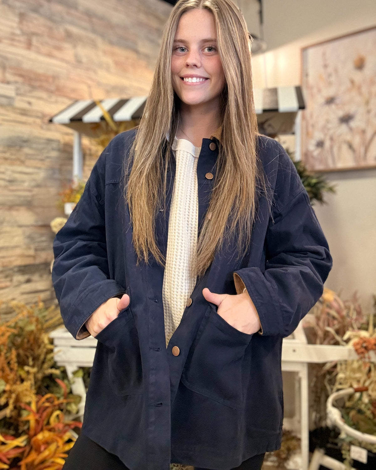 Navy Barn Jacket