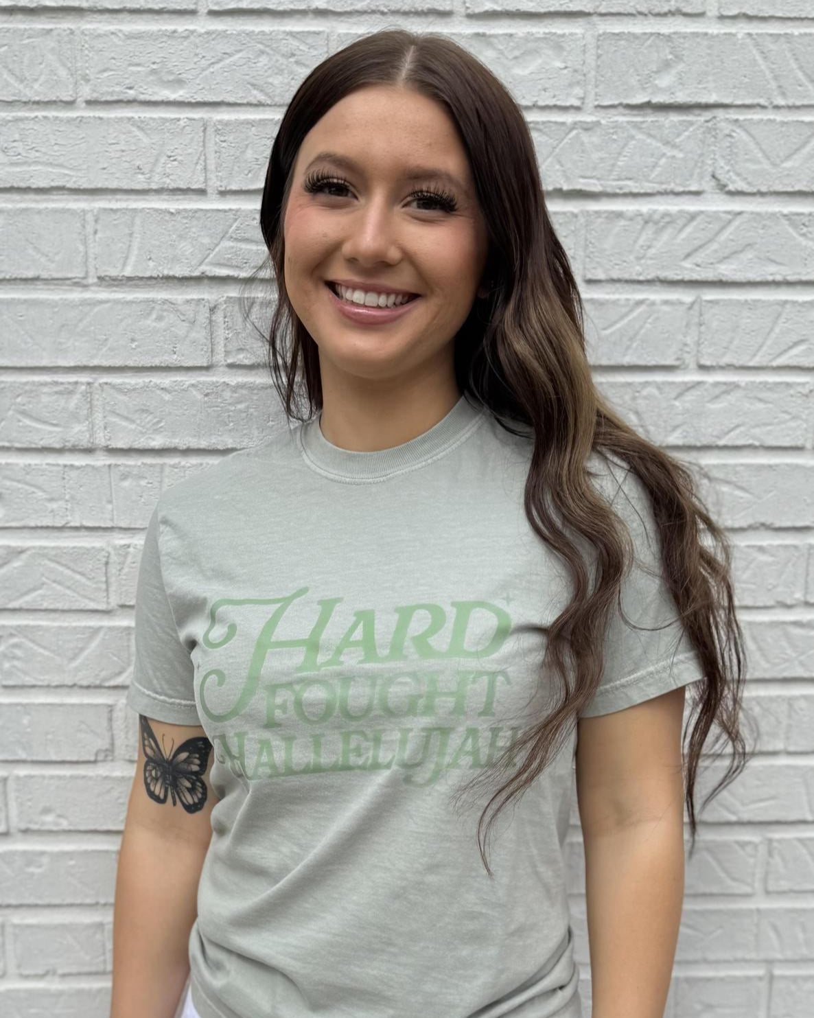 Inspirational Script Graphics - Hard Fought Hallelujah