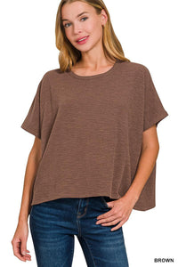 Cotton Slub Oversize Tee