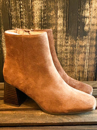 Hey Girl Chestnut Suede Boots