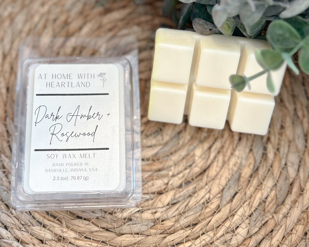 Dark Amber + Rosewood wax melts