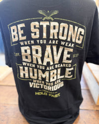 Hold Fast Men's T-Shirt-Brave Strong Humble