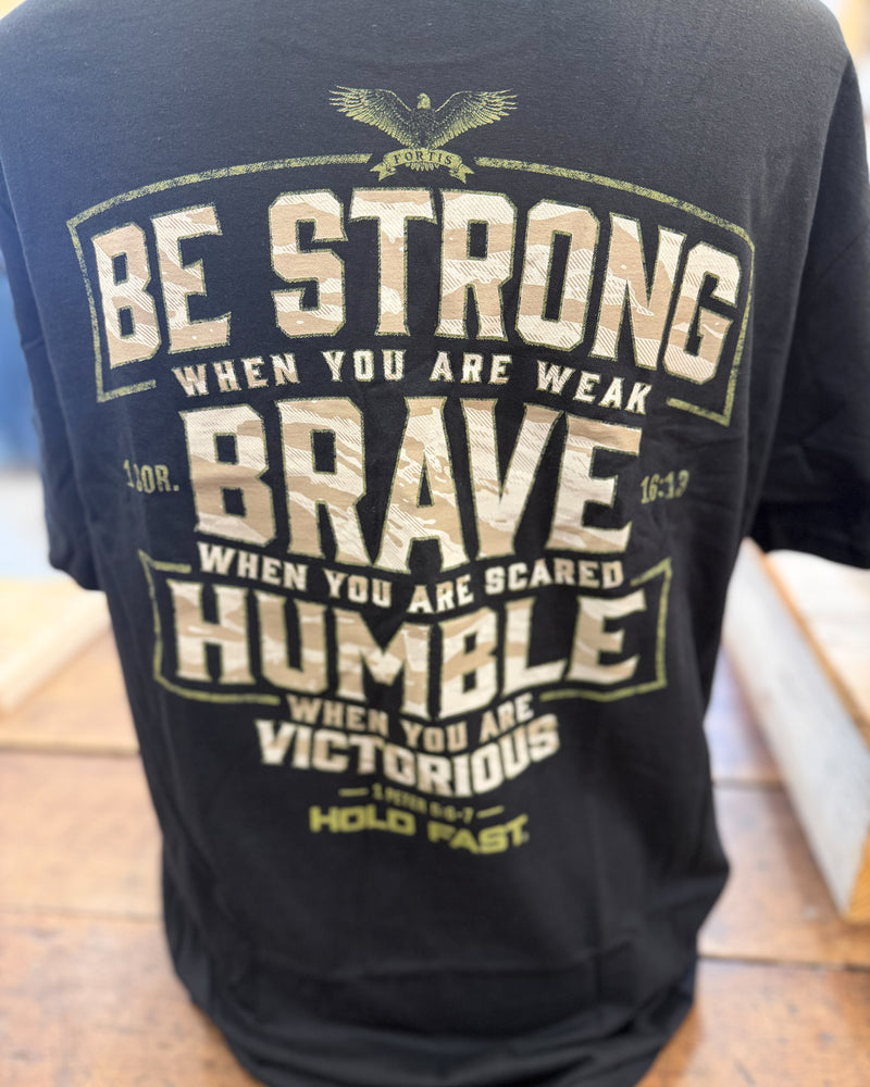 Hold Fast Men's T-Shirt-Brave Strong Humble