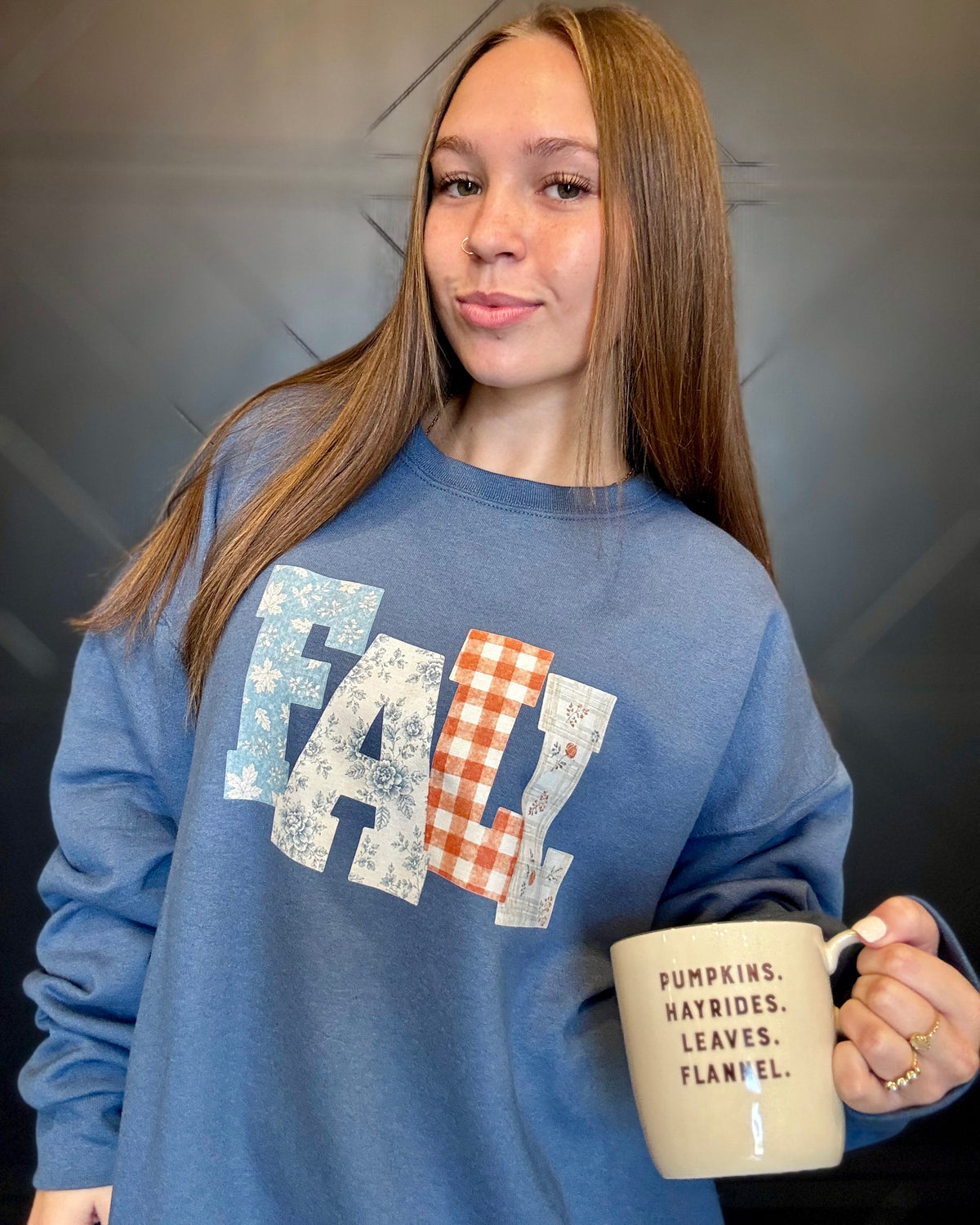 Fall-Denim Crewneck