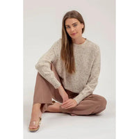 Speckle Knit Sweater - Oatmeal