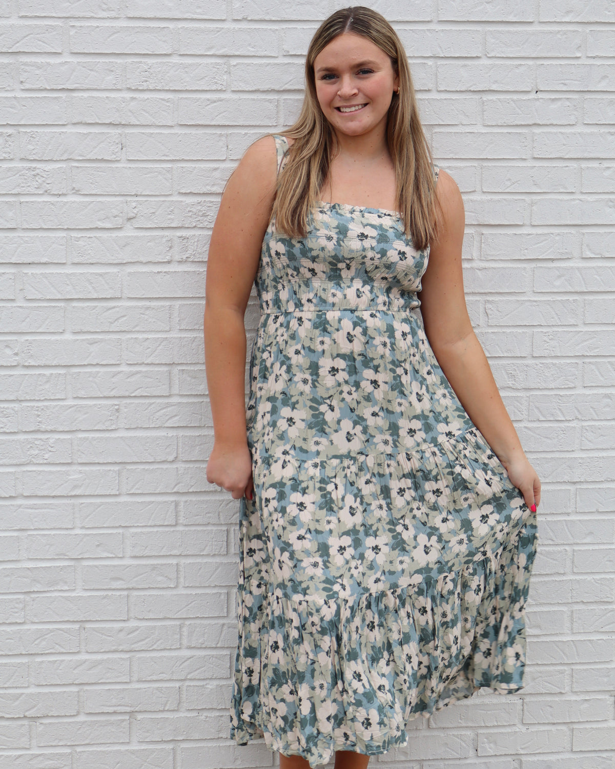 Floral Tiered Maxi Dress