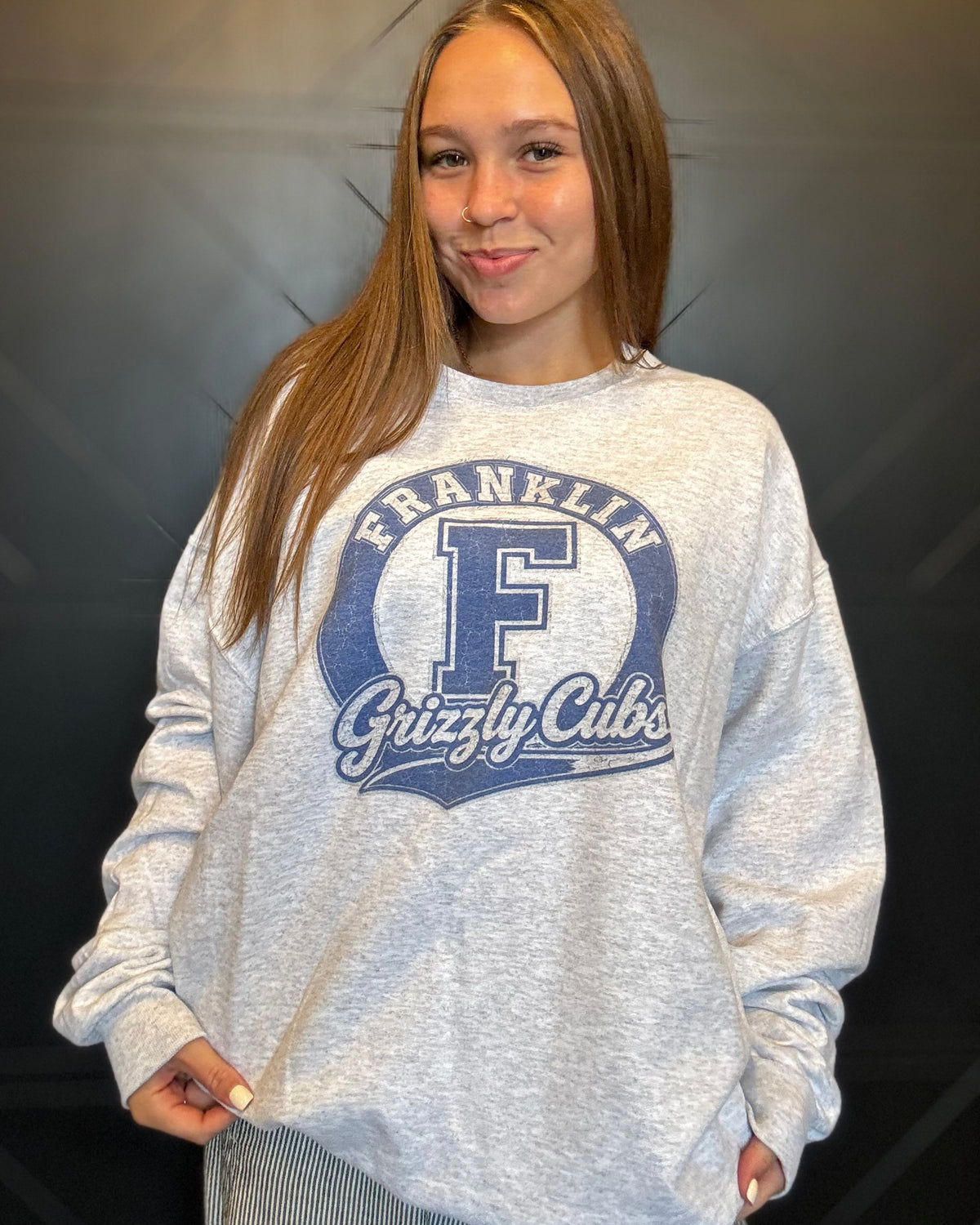 Franklin Circle-Ash Crewneck
