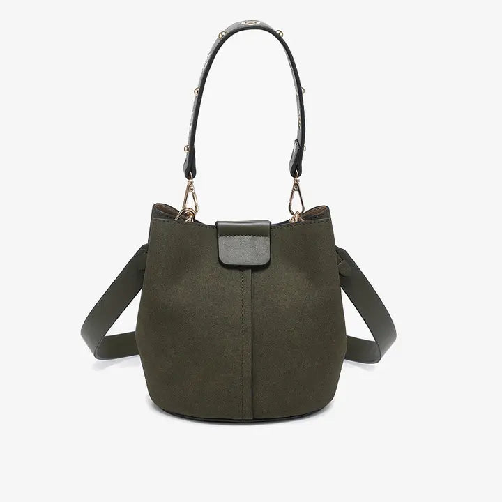 Farrah Suede Bucket Bag