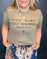 Torn Down-Olive Tee