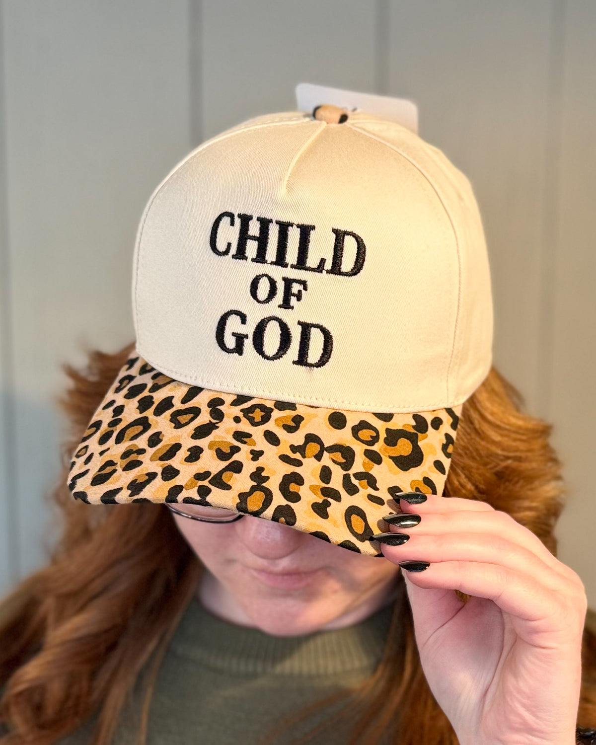 Child Of God Two Tone-Leopard Cotton Hat