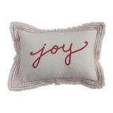 Embroidered Joy Pillow