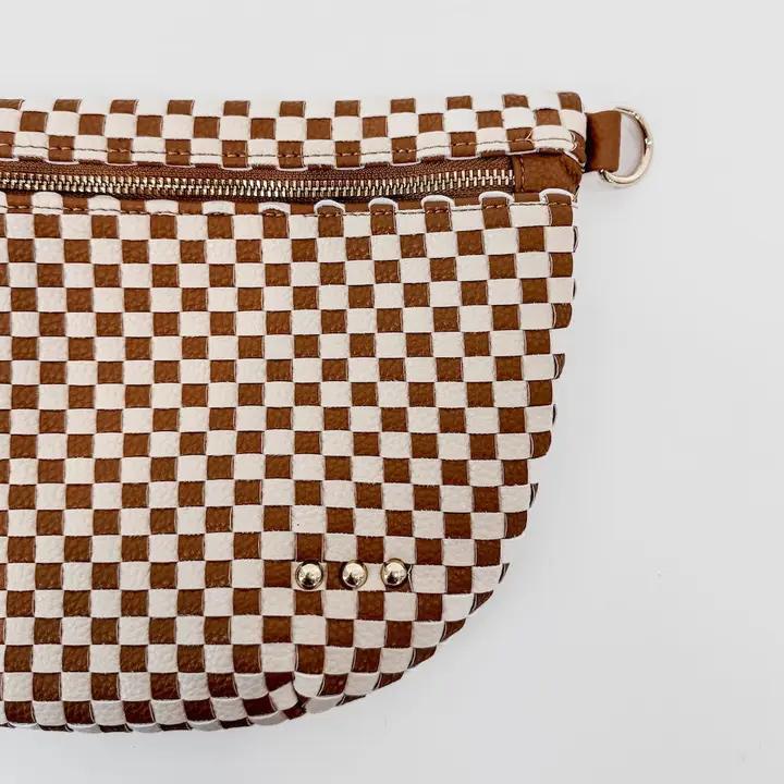 Westlyn Bum Bag - Checkered Brown