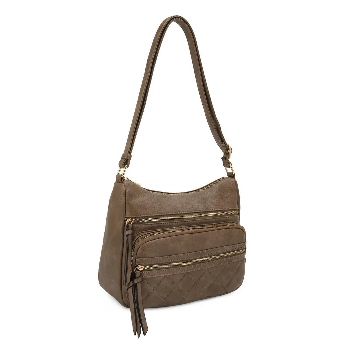 Olivia Crossbody/Hobo Bag - Earth Taupe