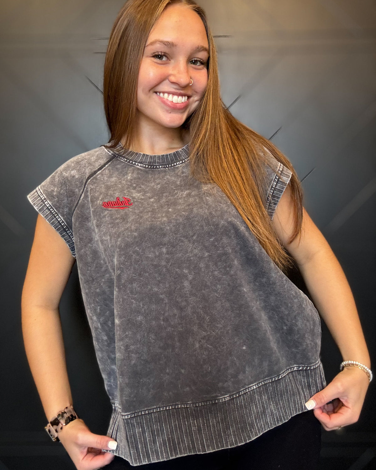 Hana Dolman Washed Lounge Tee