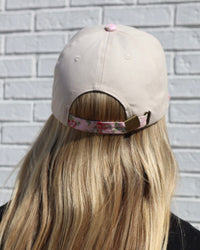 Jesus Two Tone Canvas Cotton Cap- Floral