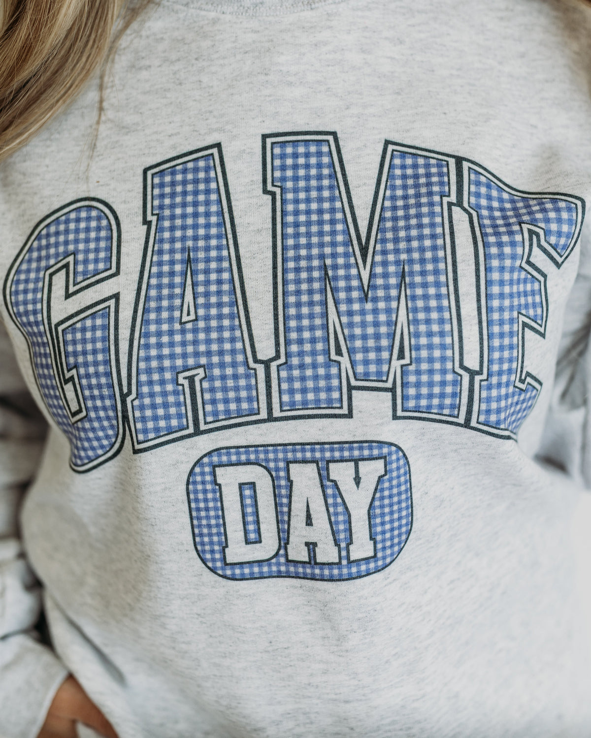 Blue Gingham - Game Day