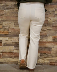 Stretchy High Waisted Flare Pants - Soy Latte