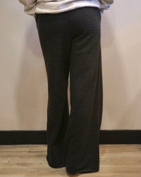 Plus Acid Wash Sweatpants - Black