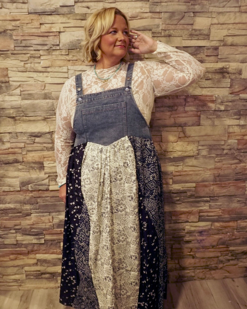 Plus Washed Denim Dress