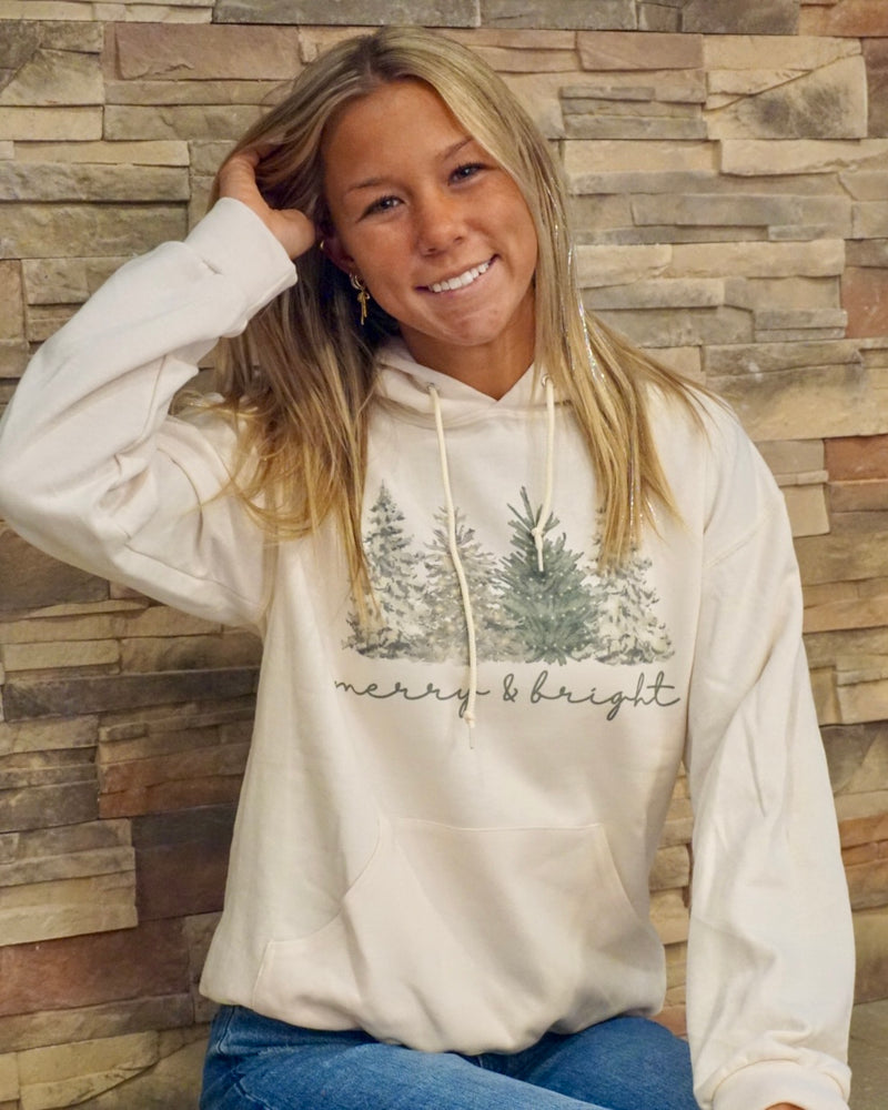 Merry & Bright Lit Trees Hoodie