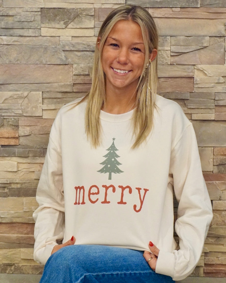 Merry Tree Crewneck