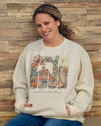 Small Town Christmas Crewneck w/ Pockets