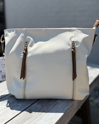 Mina Distressed Hobo Bag