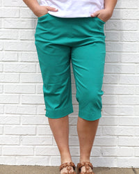 Everyday Only Pair Capri Pants- Emerald