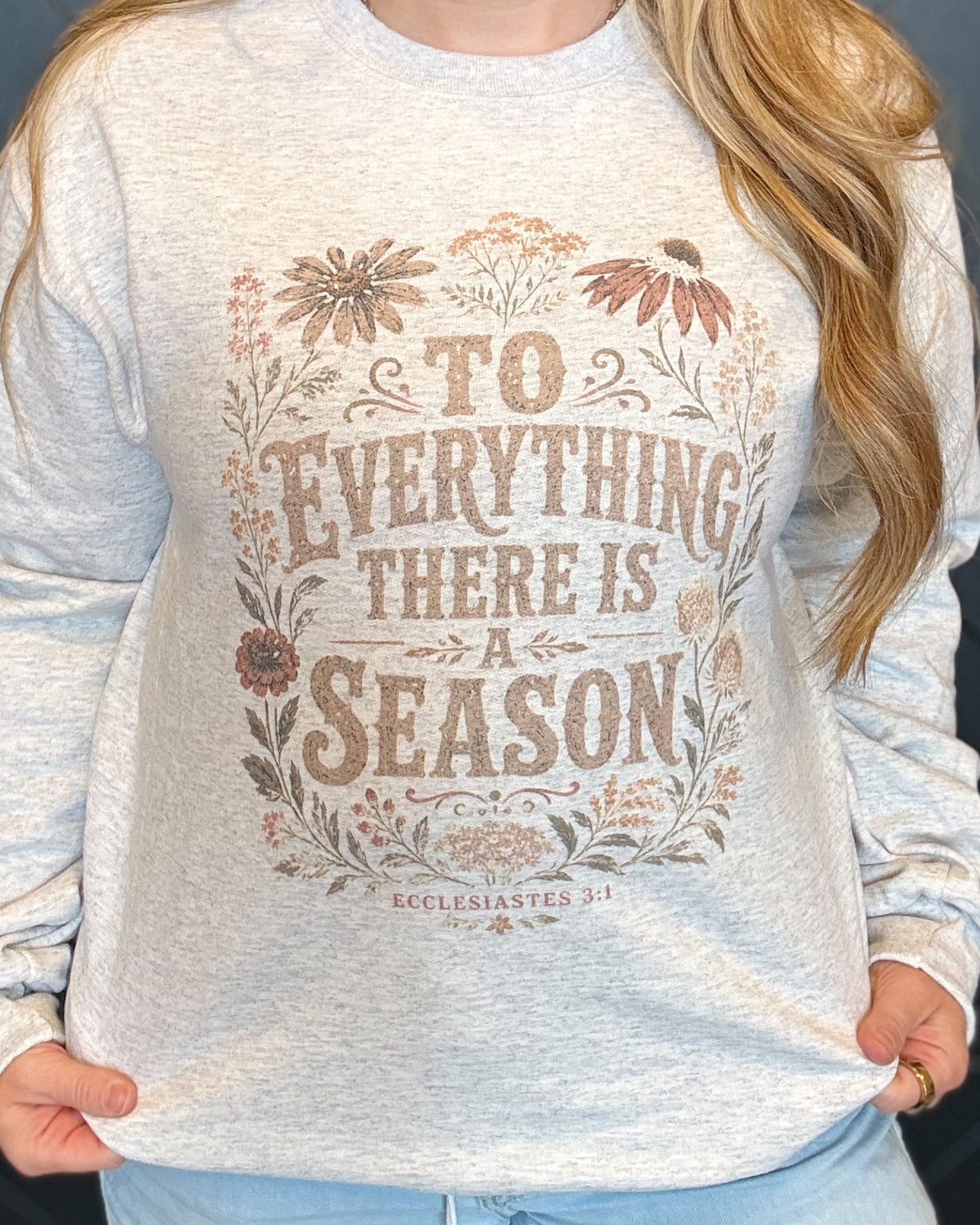 Everything Season-Oatmeal Crewneck
