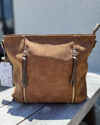 Mina Distressed Hobo Bag