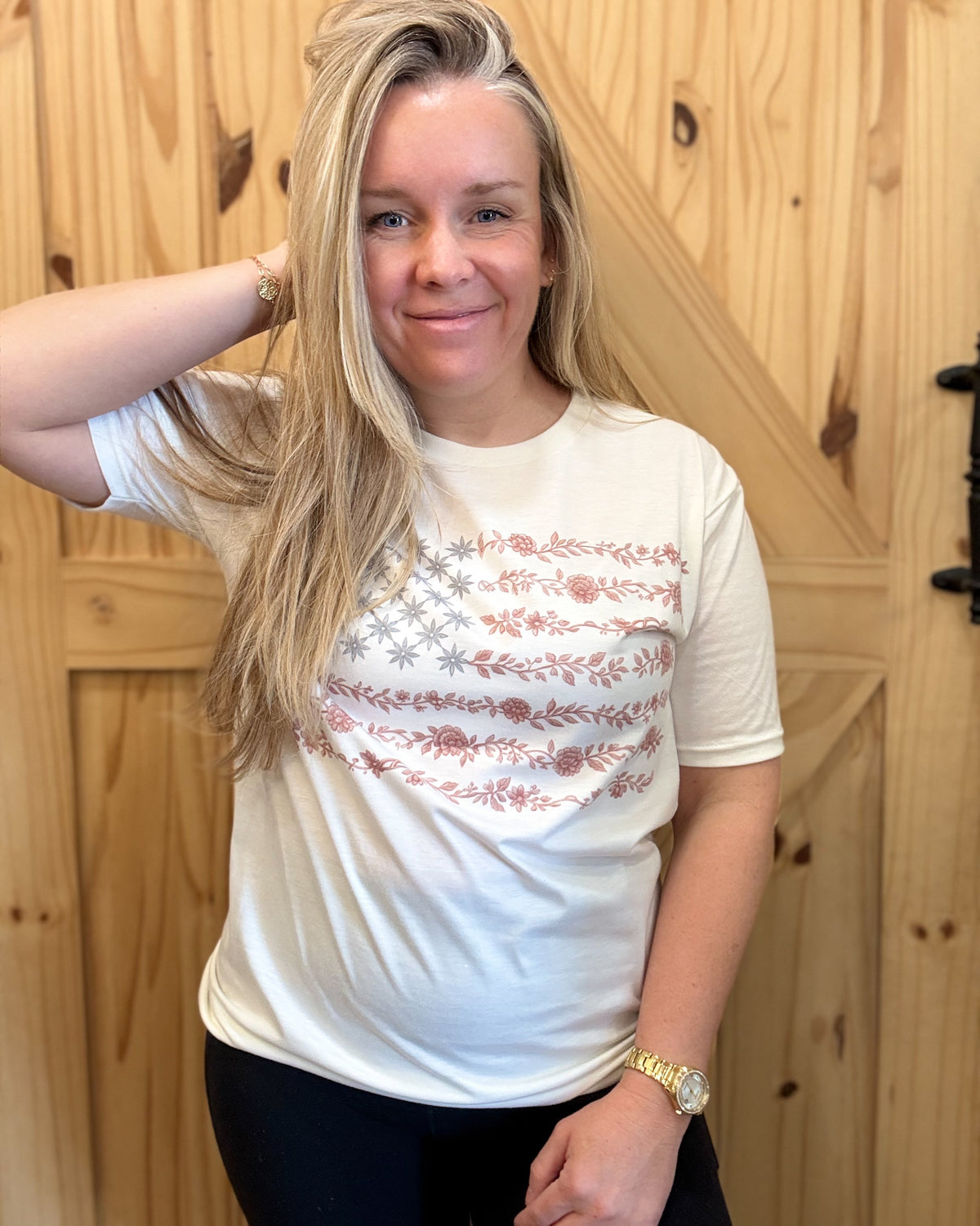 Floral Flag Tee