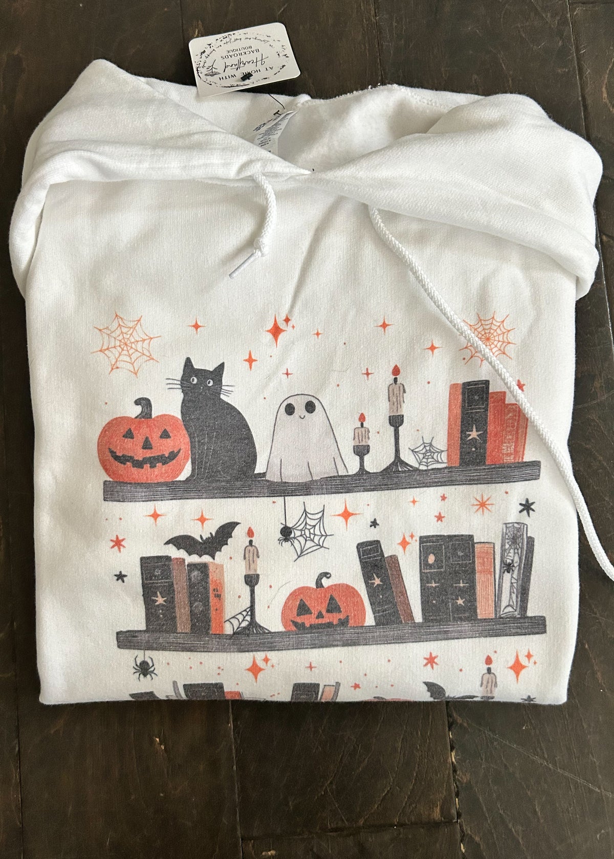 Halloween Bookshelf Hoodie