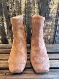 Hey Girl Chestnut Suede Boots