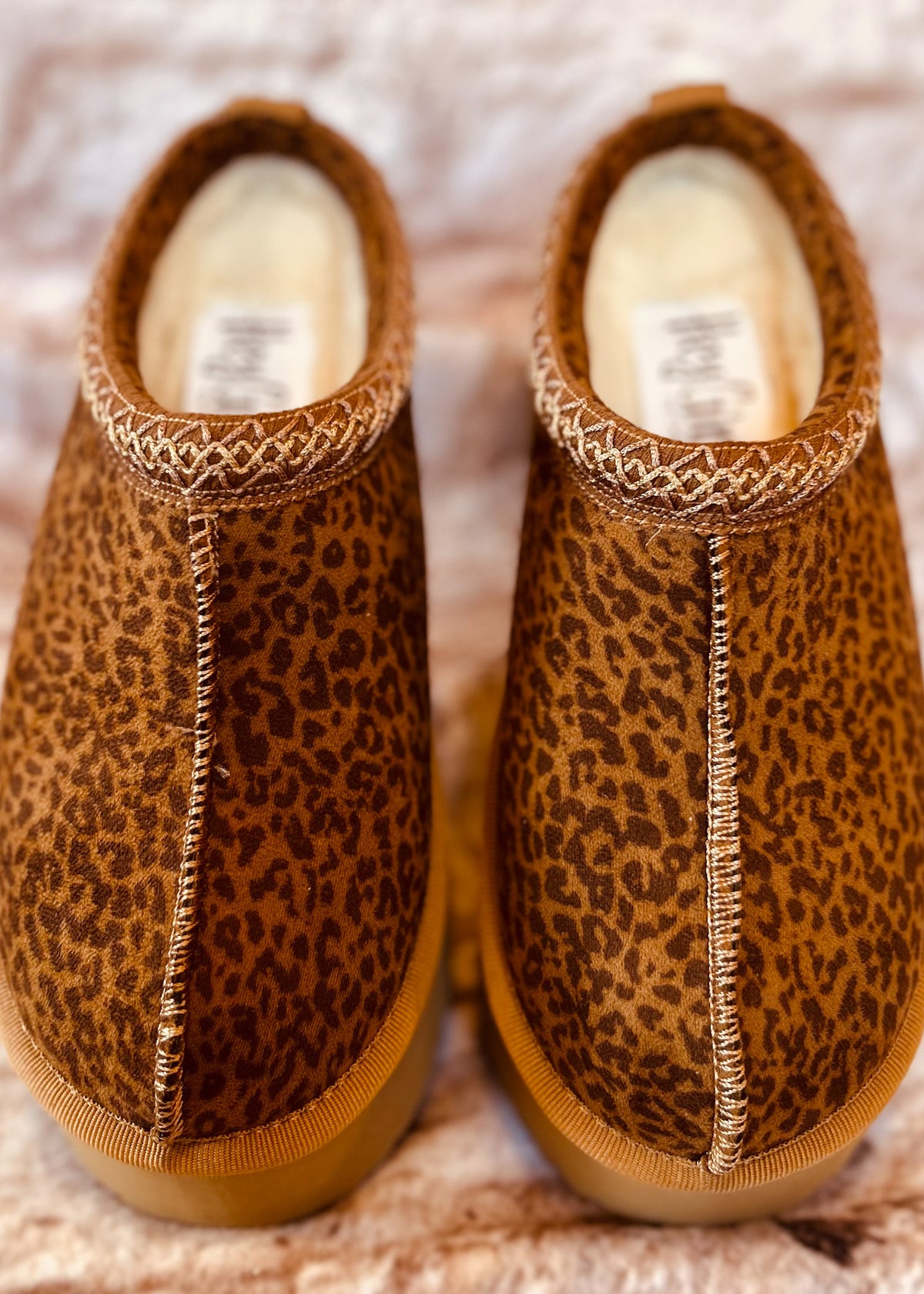 Pillow Talk Mini Leopard Slippers