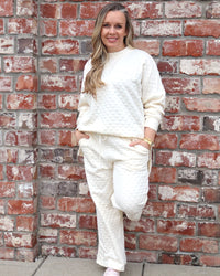 Solid Quilted Set - Ivory