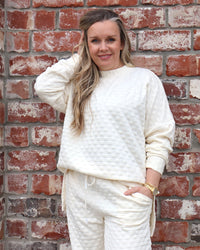 Solid Quilted Set - Ivory