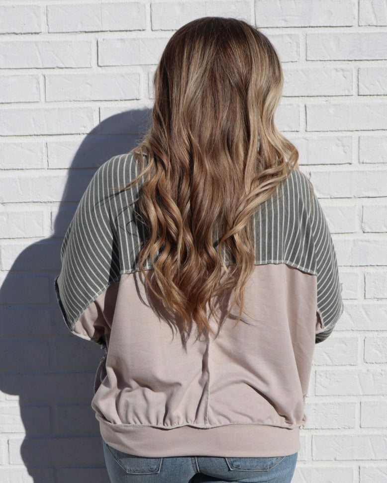 Crewneck Knit Pullover - Olive